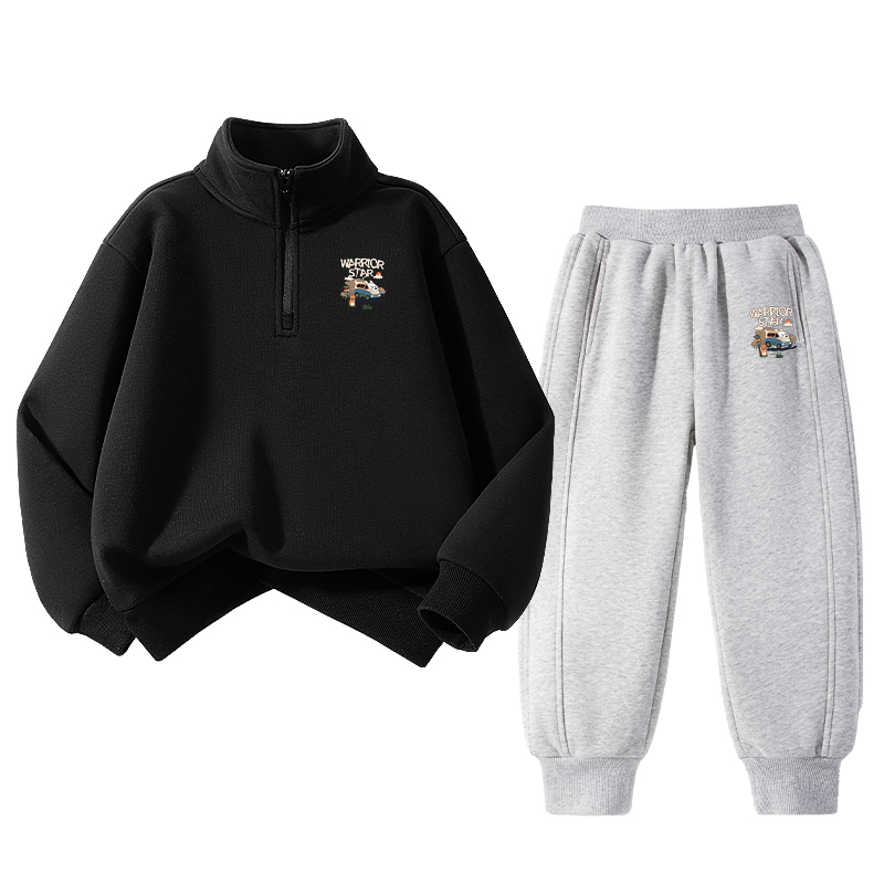 

Повседневная спортивная одежда для подростков WARRIOR, черный/серый