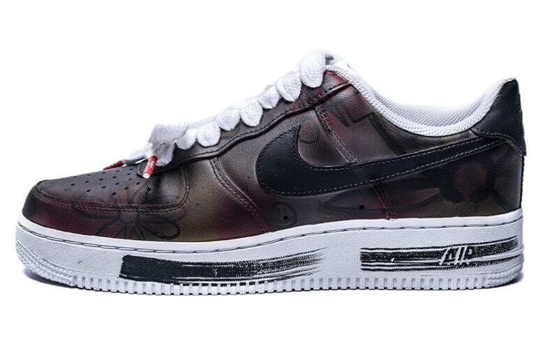 

Кроссовки Nike Air Force 1 Skateboarding Shoes Women's Low-top Black/Red/Yellow, цвет Multicolor
