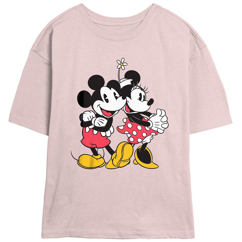 

Футболка с рисунком «Золотая пара скиммера» для детей Disney's Микки и Минни Маус, цвет Blush