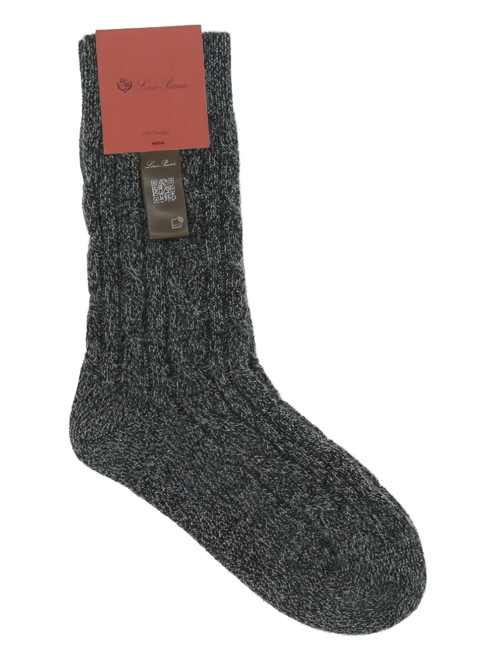 

Носки косой вязки Loro Piana, серый