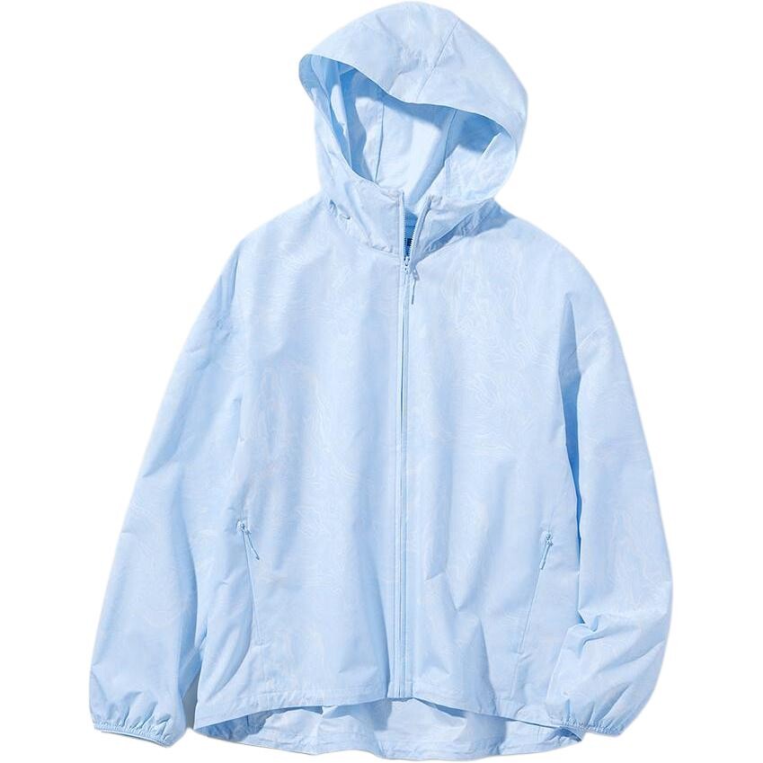 

Солнцезащитная одежда женская струящаяся облачно-синяя Uniqlo