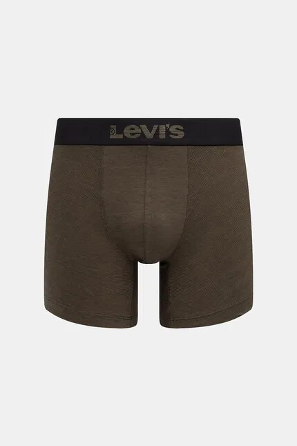 Боксеры из мягкого хлопка с эластаном 2 шт Levi's, зеленый — фото 3