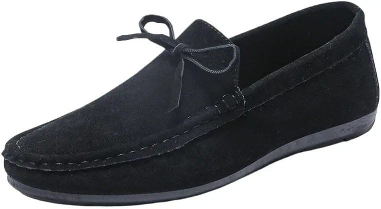 Лоферы мужские замшевые, Black UOPYNE
