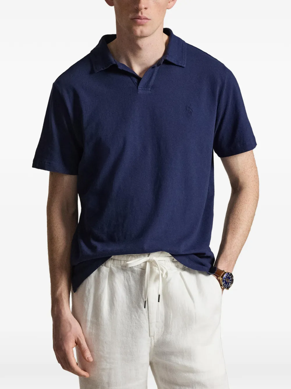 Футболка с вышивкой Polo Ralph Lauren, синий — фото 3