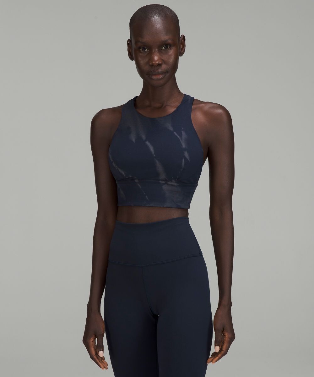 

Удлиненный бюстгальтер Wunder Train Lululemon, нави