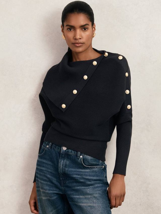 

Свитер Lexi с пуговицами Reiss, Navy