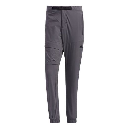 

Спортивные штаны adidas Belt Jg Pant Outdoor Casual Bundle Feet Sports Pants Gray, серый