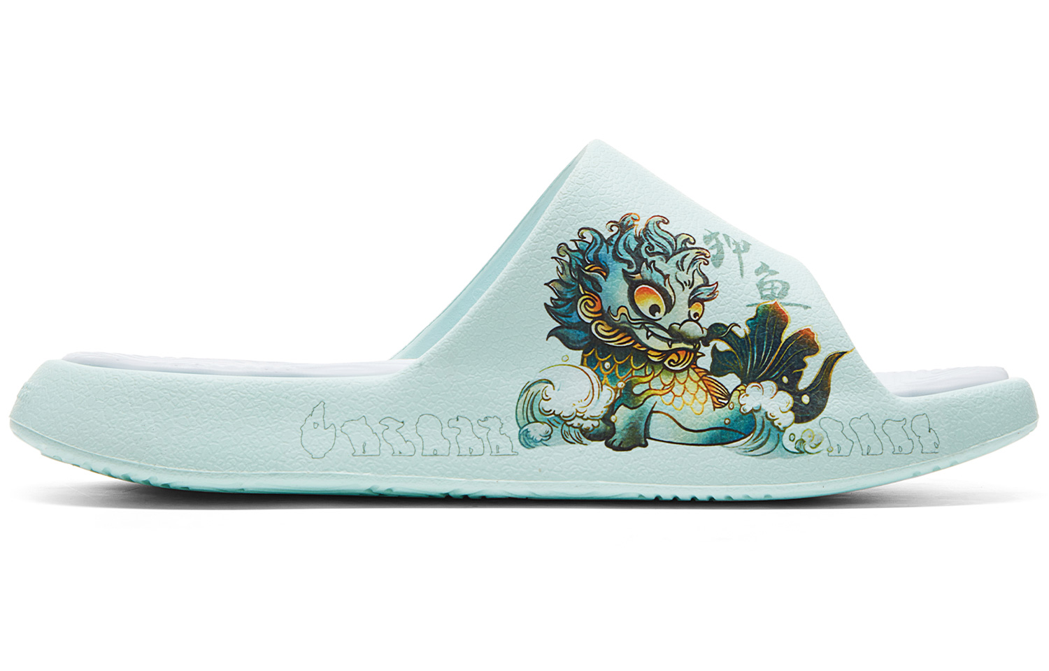 Женские спортивные тапочки Gouache Green PEAK