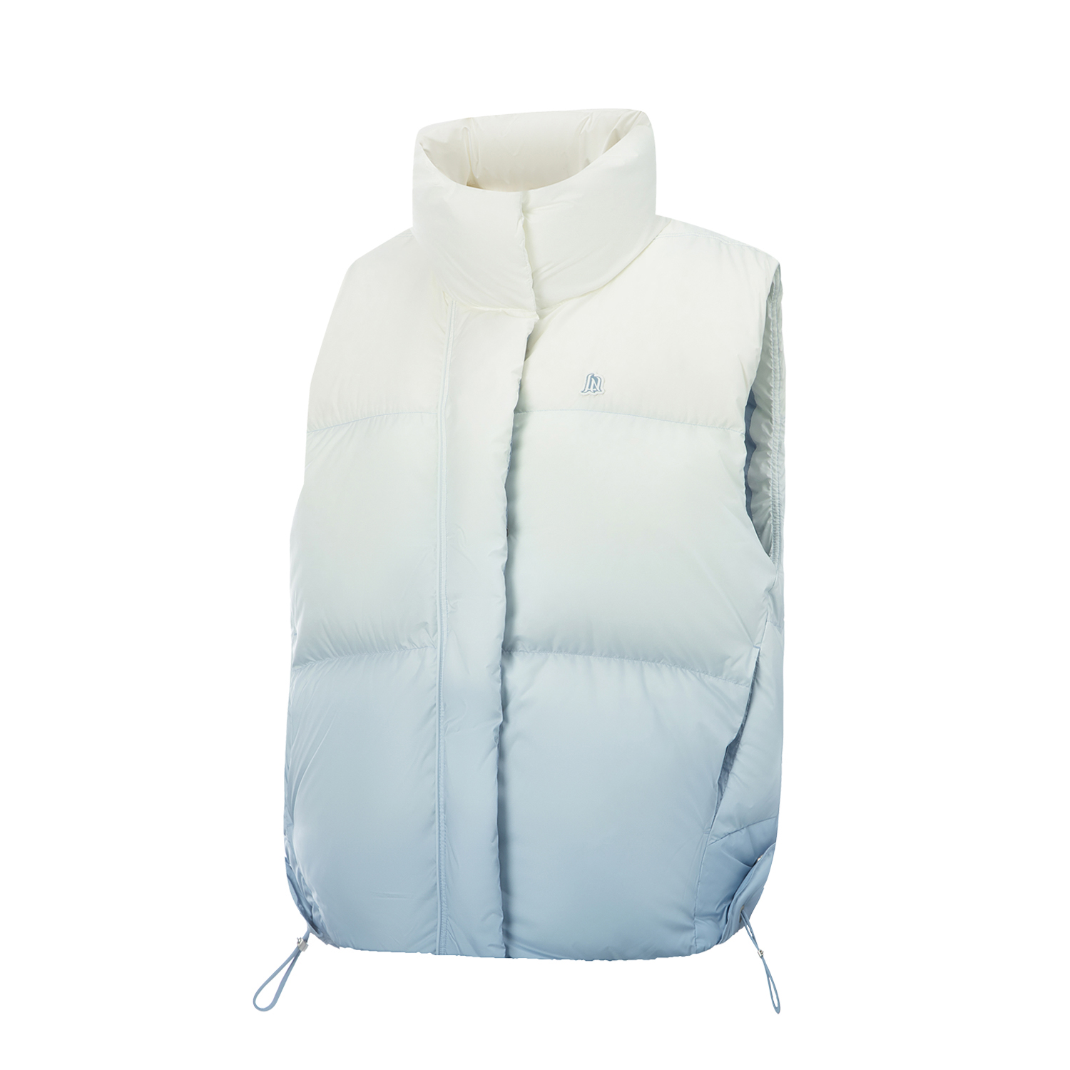 

LINING Женская пуховая жилетка, Sichuan Lake Blue/Ivory All over Print
