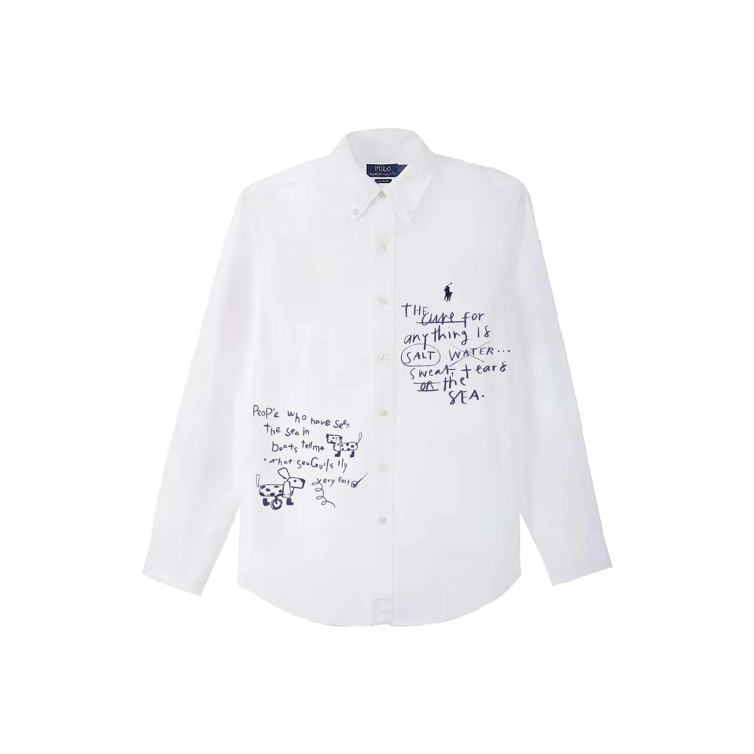 Футболка мужская Polo Collar Moderate Polo Ralph Lauren, whimsical illustration — фото 3