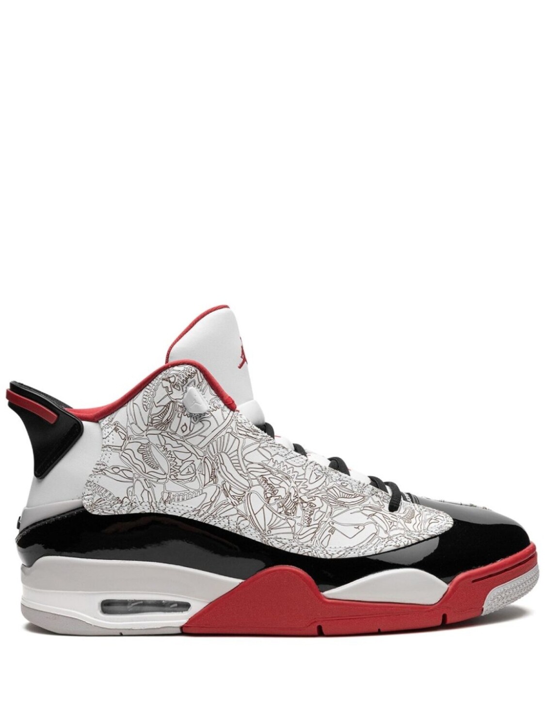 

Кроссовки Jordan Air Jordan Dub Zero, белый/черный, Серый;черный, Кроссовки Jordan Air Jordan Dub Zero, белый/черный
