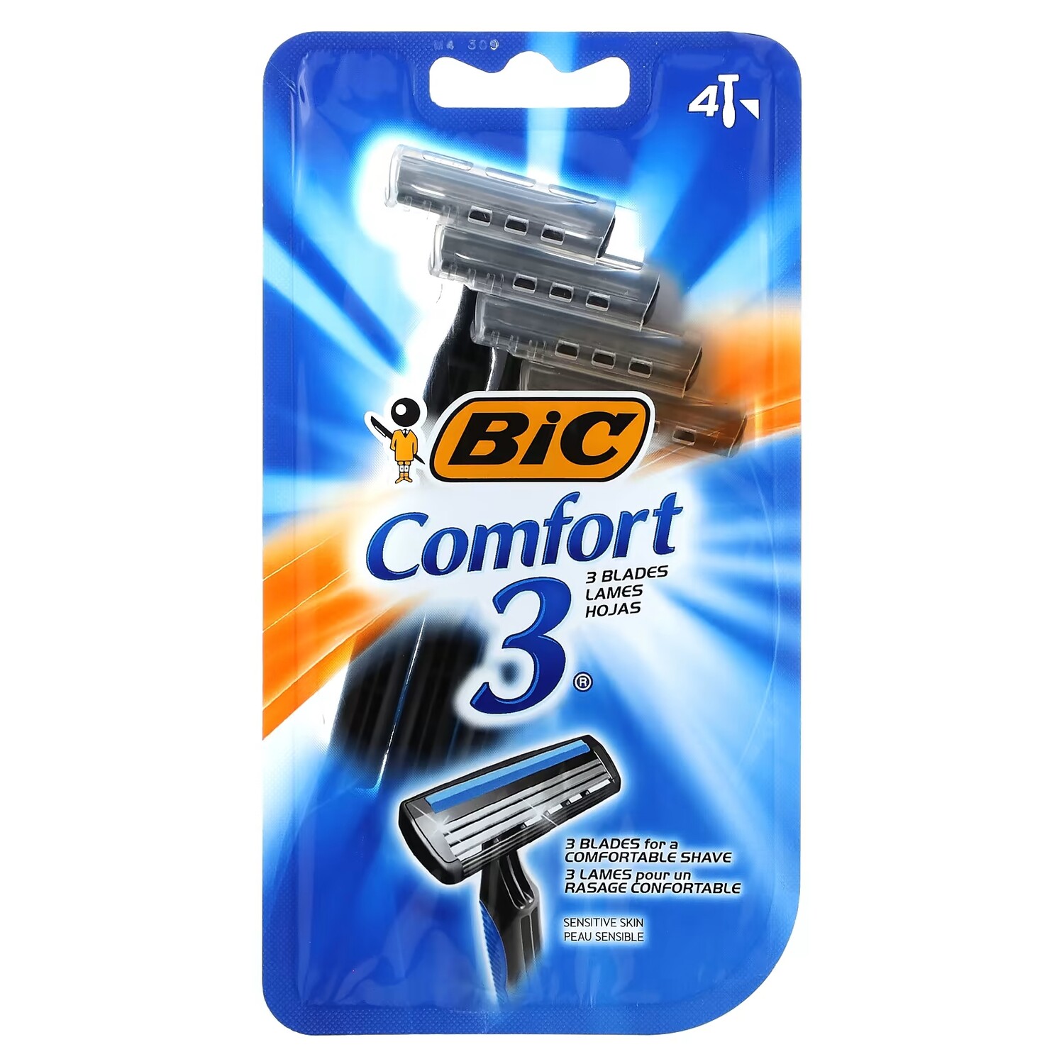 

Одноразовые бритвы BIC Comfort 3, 4 шт