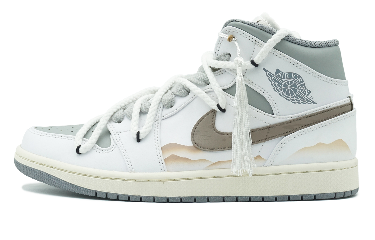 

Jordan Air Jordan 1 винтажные баскетбольные кроссовки мужские, Light Gray