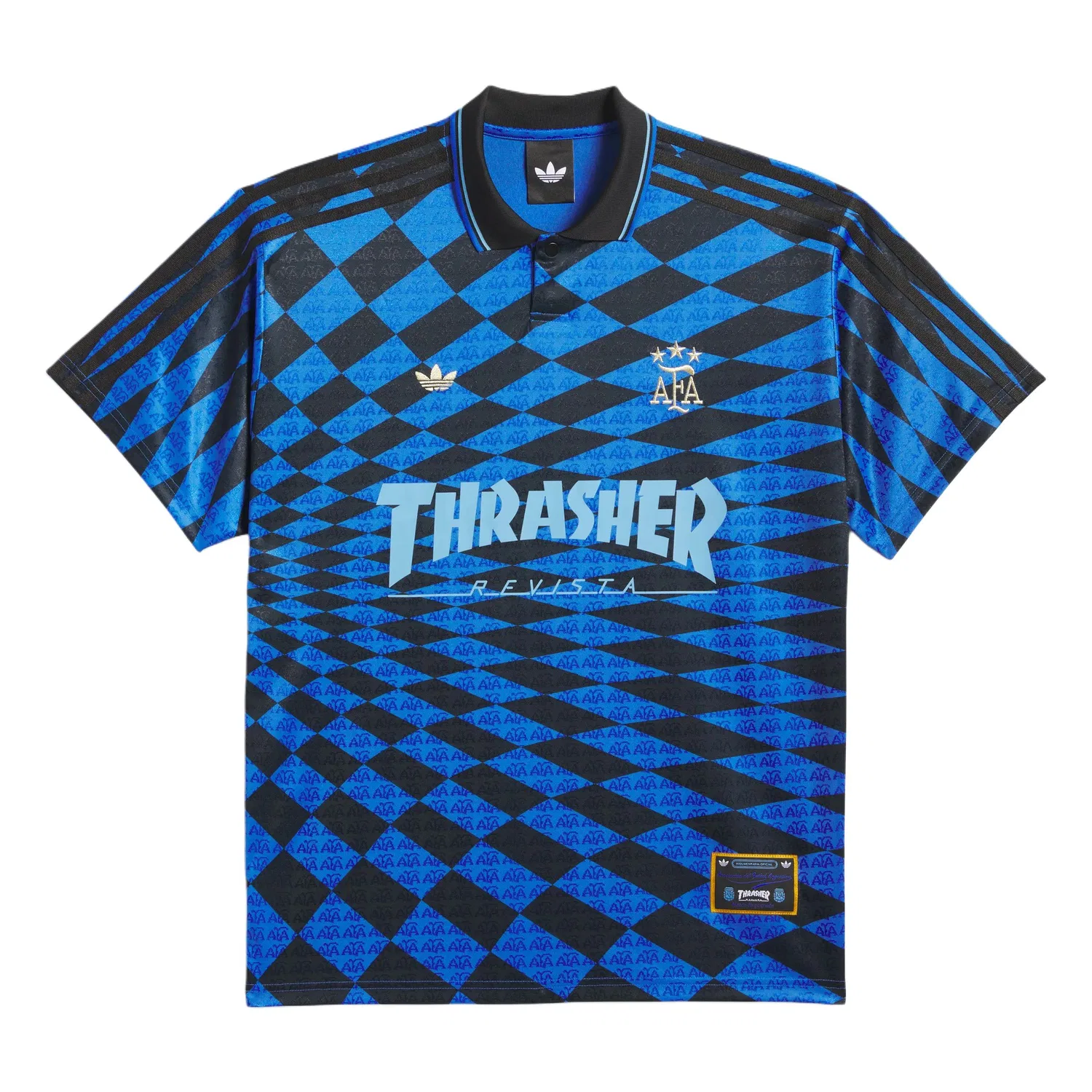 Поло Adidas Originals x Thrasher черно-синий