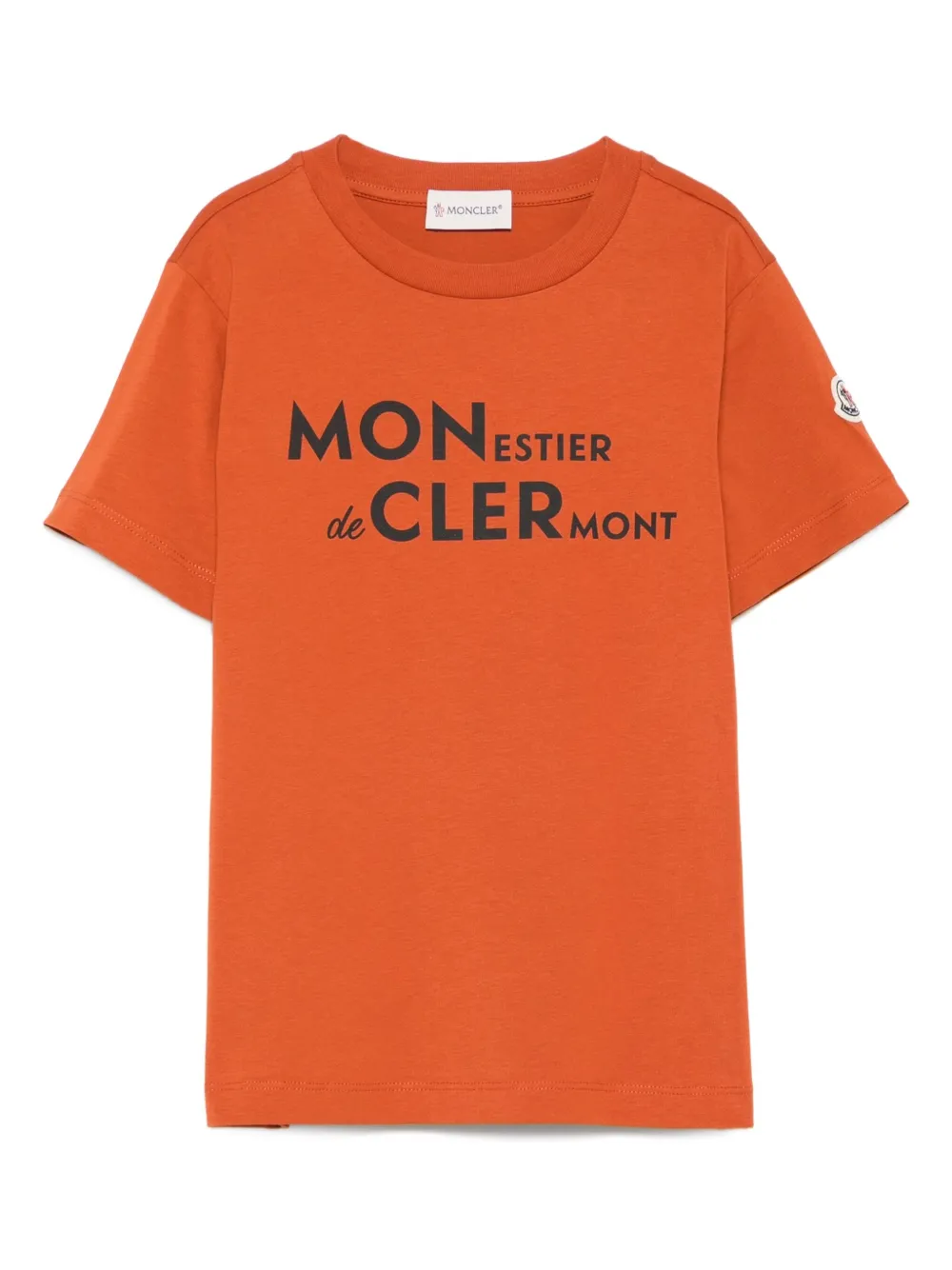 

Футболка с логотипом Moncler Enfant, оранжевый
