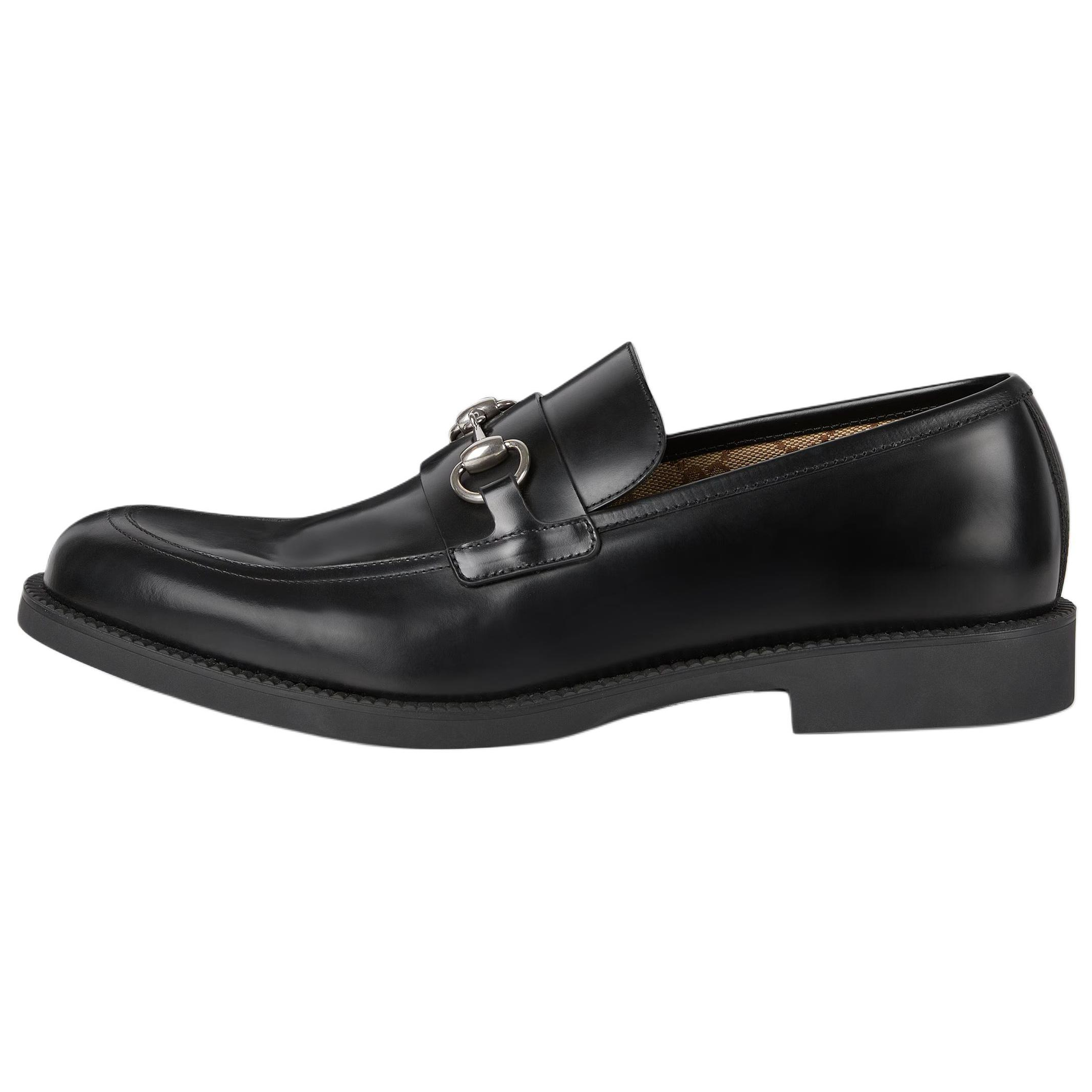 

GUCCI Лоферы Horsebit мужские черные
