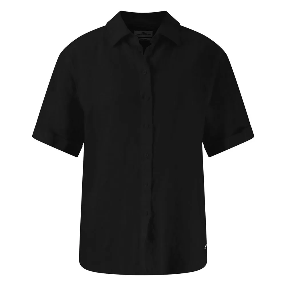 

Блузка с коротким рукавом Fynch Hatton Linen Mix, черный