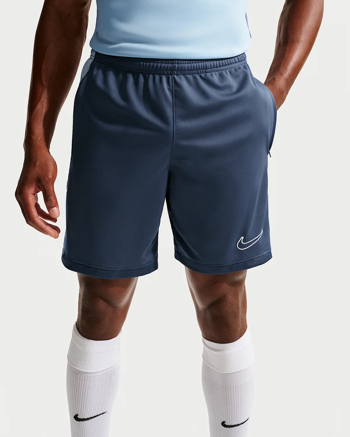 Мужские футбольные шорты Nike Dri-FIT Academy, Diffused Blue/Psychic Blue/White — фото 2