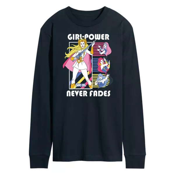

Мужская футболка Shera Girl Power Never Fades с принтом Licensed Character, синий