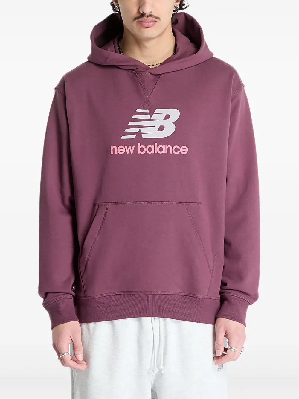 

Худи Athletics с логотипом NEW BALANCE, фиолетовый