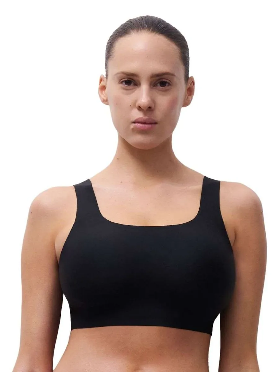 

Бюстгальтер без косточек с круглым вырезом и высокой поддержкой Soft Stretch Power Chantelle, черный