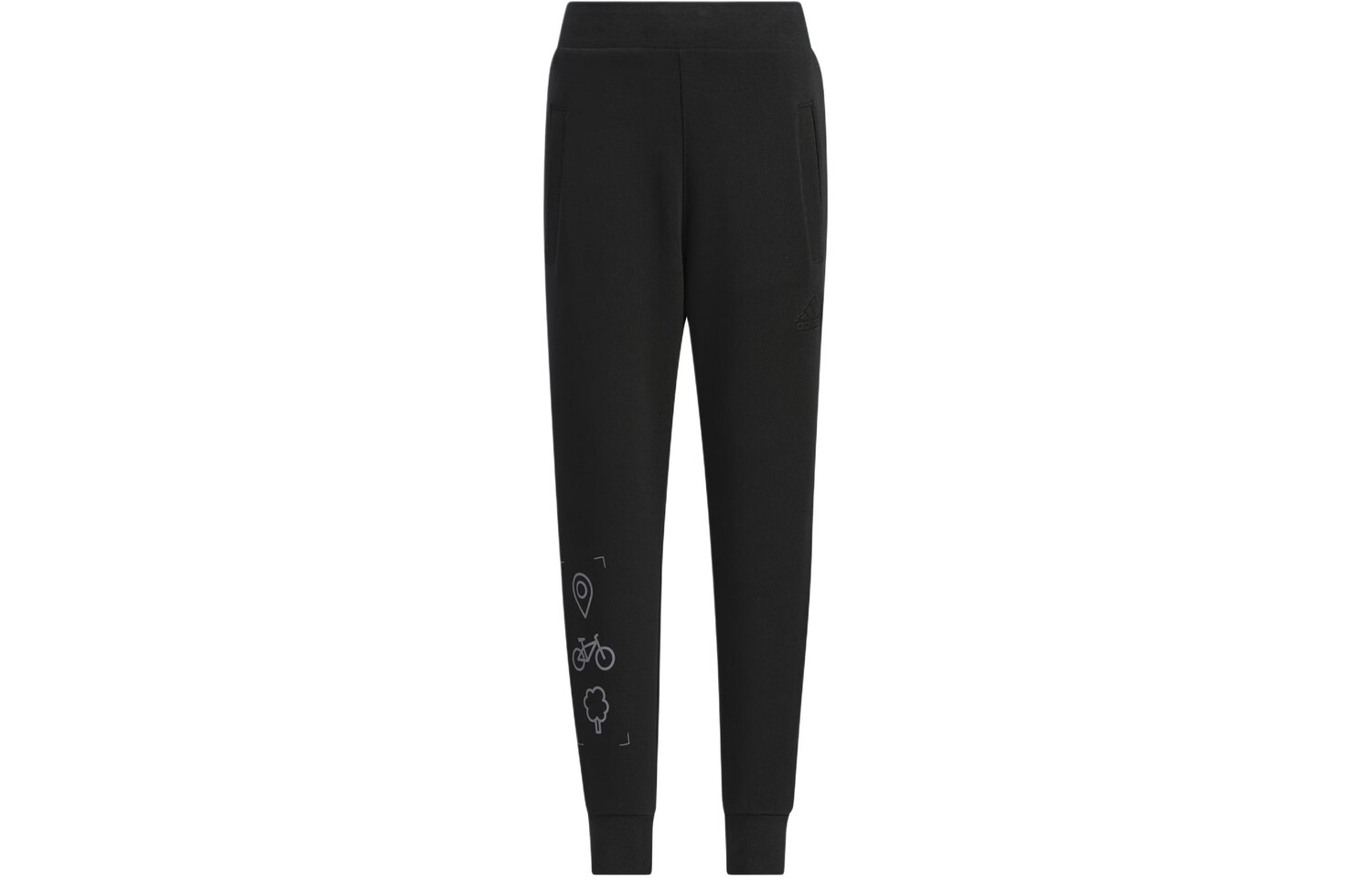 

Детские трикотажные спортивные штаны Adidas, черный