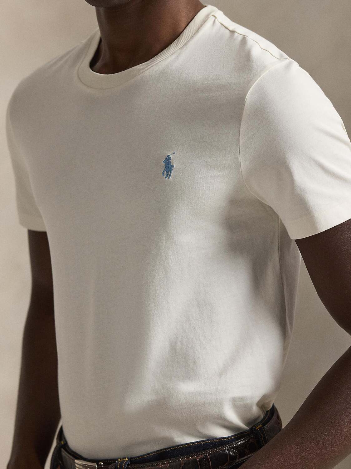 Polo Ralph Lauren Поло Regular fit в цвете Ivory — фото 2