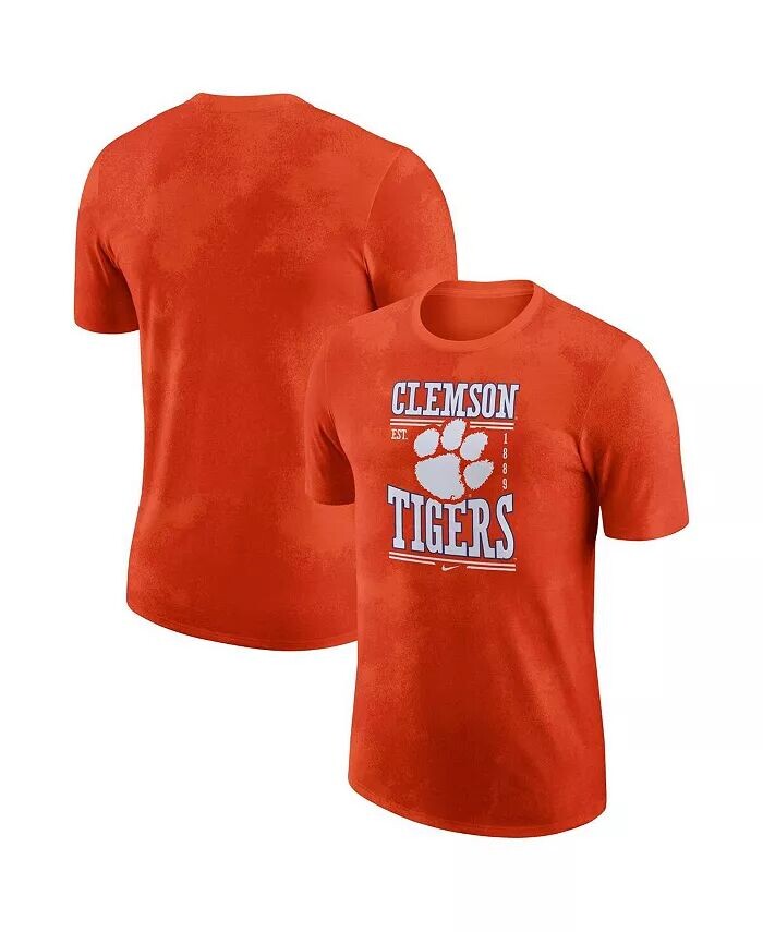 

Мужская оранжевая футболка Clemson Tigers Team Stack Nike