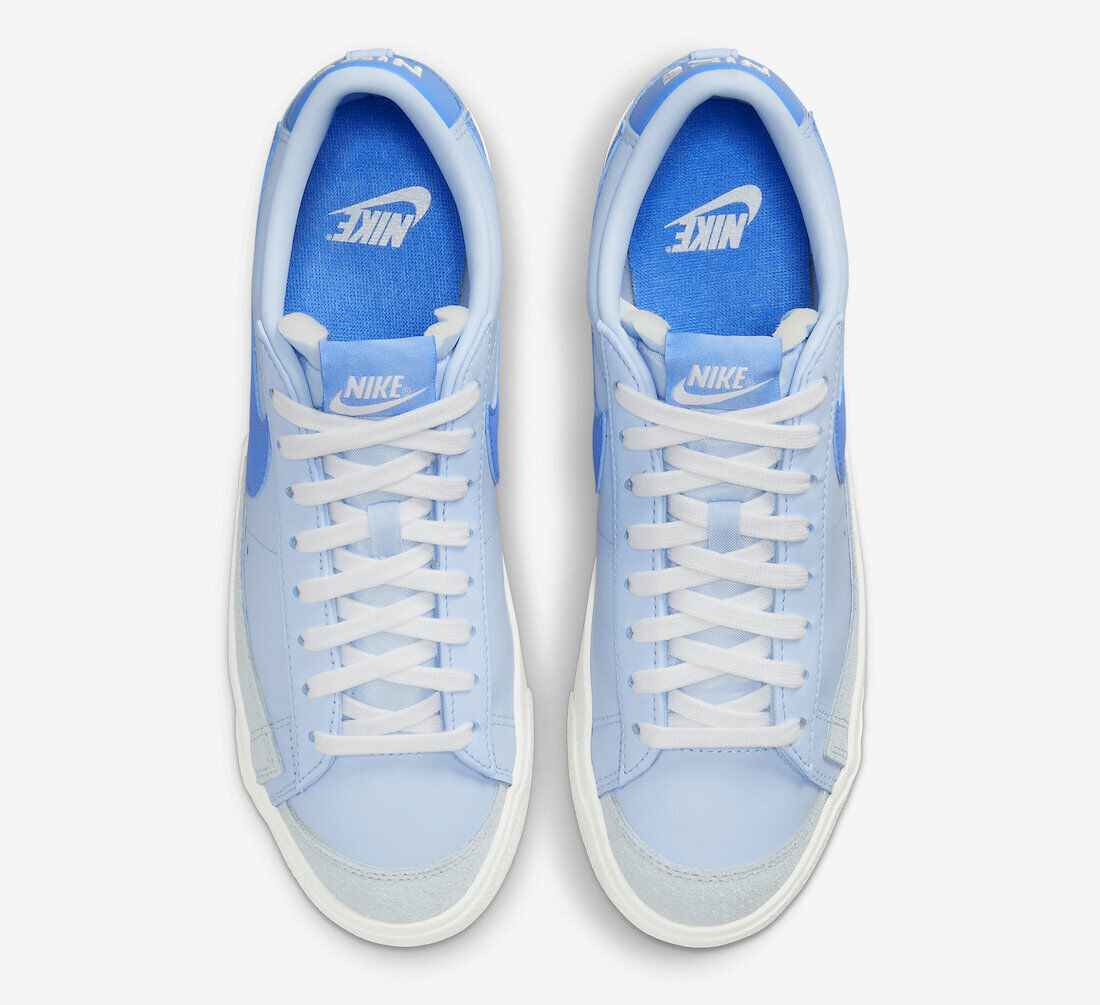 Nike Blazer Low '77 Vintage FD0281-400 мужские кроссовки в цвете небесно-голубой/парус/белый JC994 (размер 8.5) Greenline Gear — фото 4