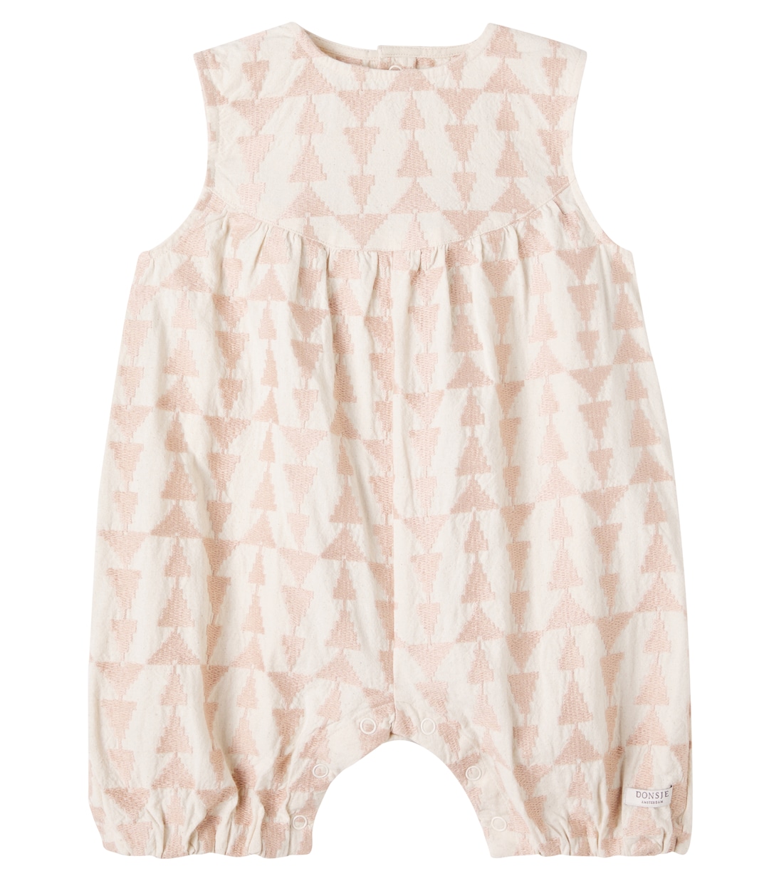 

Детский комбинезон из хлопка с принтом Baby Salotte Donsje, Soft Sand - Rose Triangular