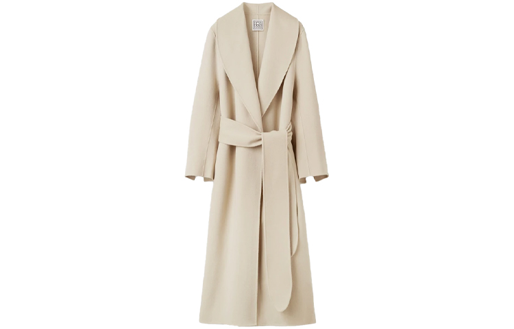 

TOTEME Женские пальто бежевые с лацканами умеренной длины