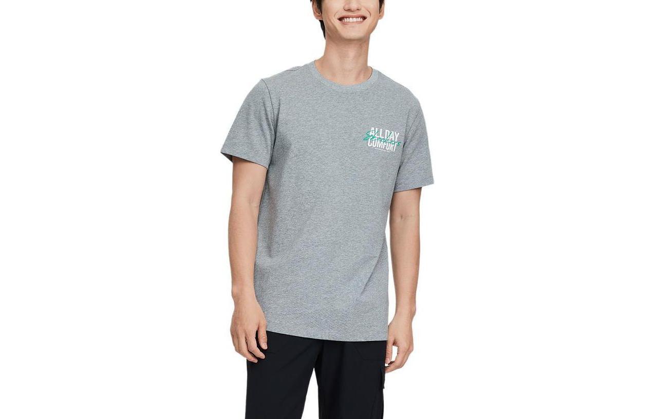 

Футболка унисекс среднего размера Skechers, серый