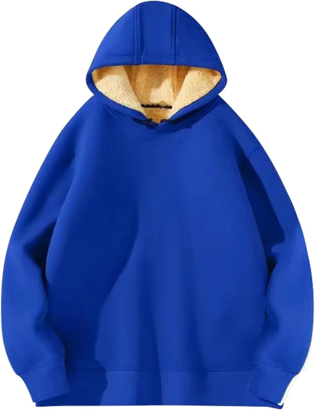 

Мужская толстовка с капюшоном на флисе Sherpa, свободного кроя, теплая