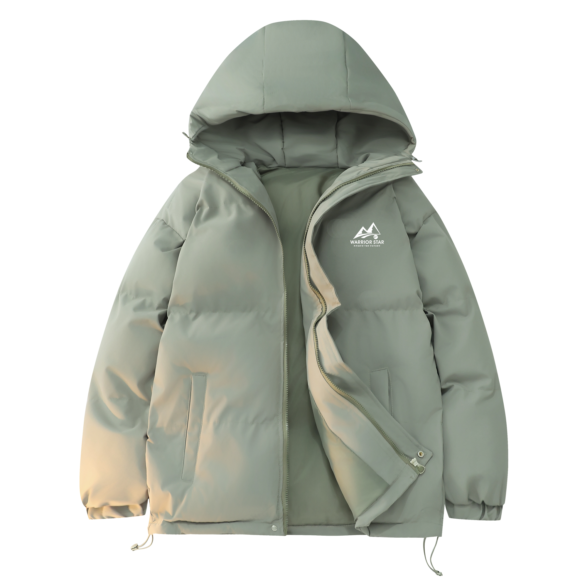 

Пуховик Unisex WARRIOR, серый зеленый