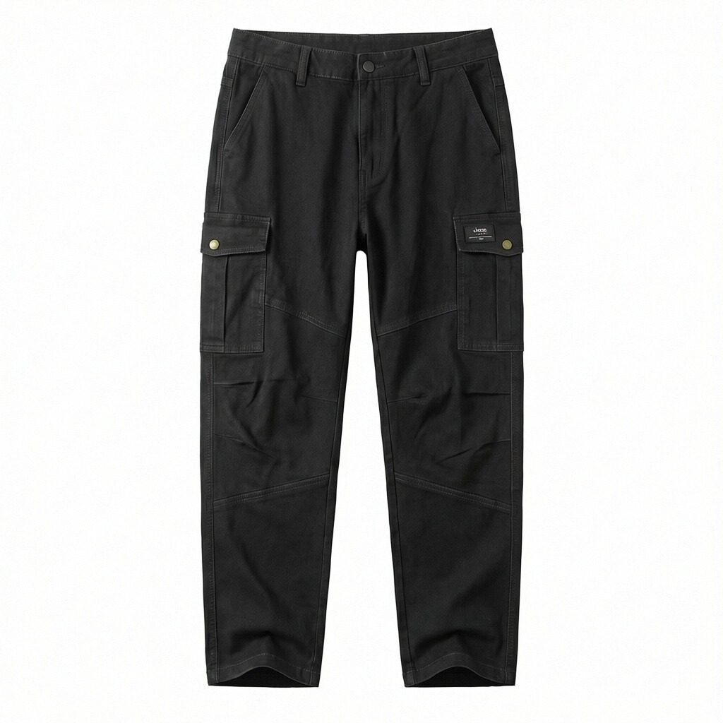 

Кargo Pants Unisex Thickened Jeep, pure черный fleece-lined