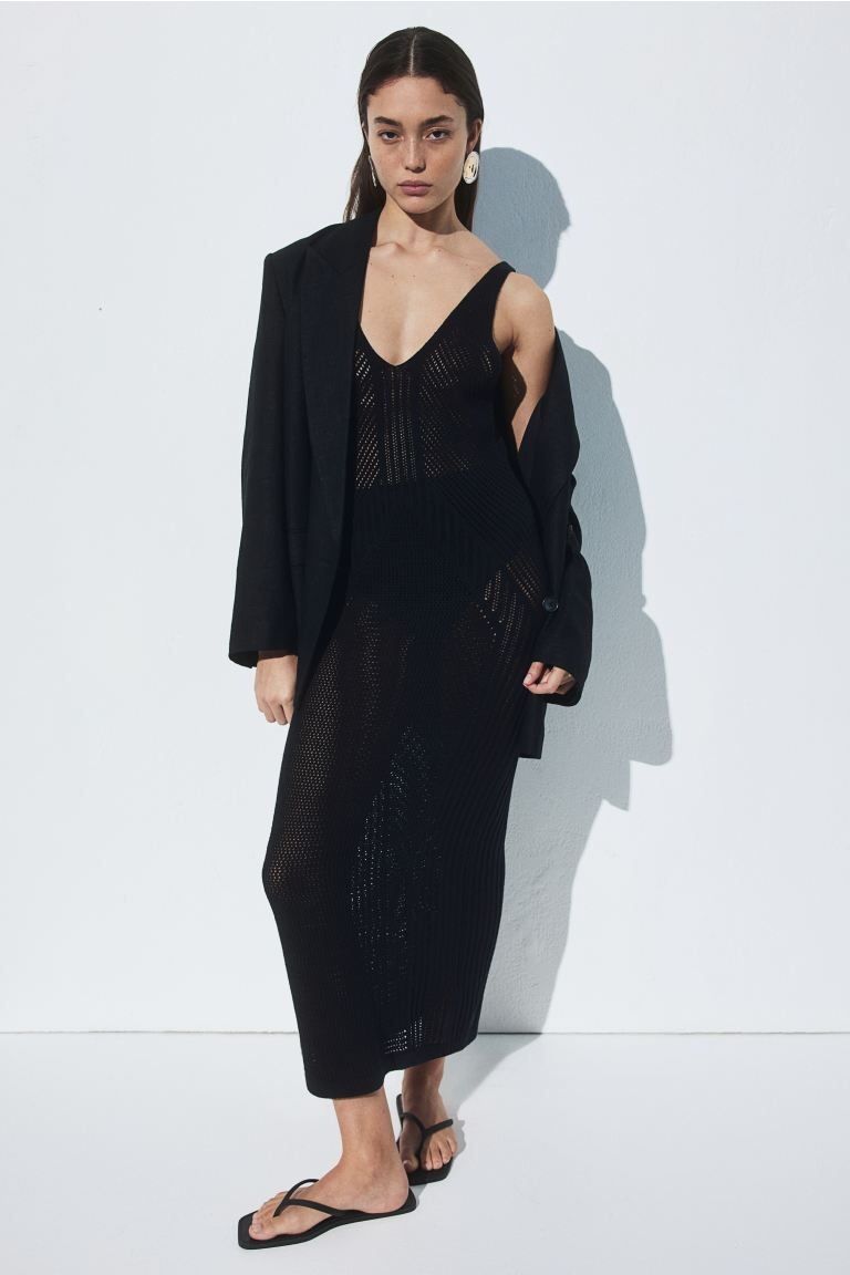 

Платье крючком H&M, черный