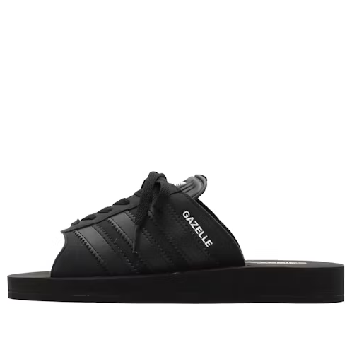 

Тапочки gazelle beach slides Adidas, черный