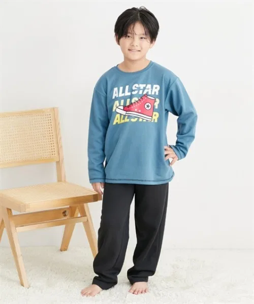 【CONVERSE】Пижама с длинными рукавами на флисовой подкладке