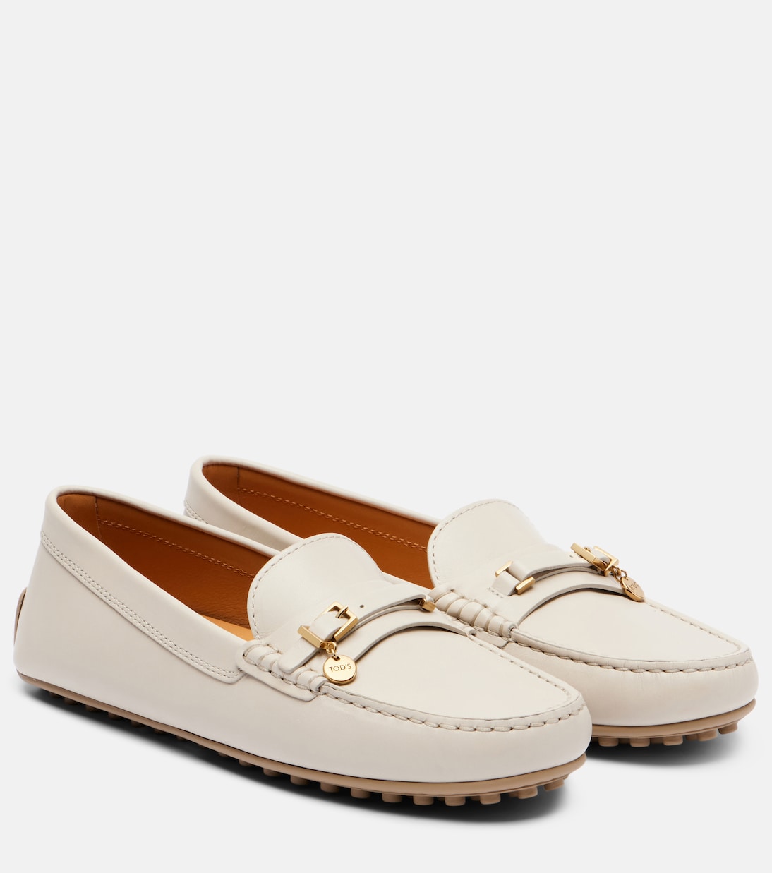 Городские водительские туфли Gommino из кожи Tod's, Mastice
