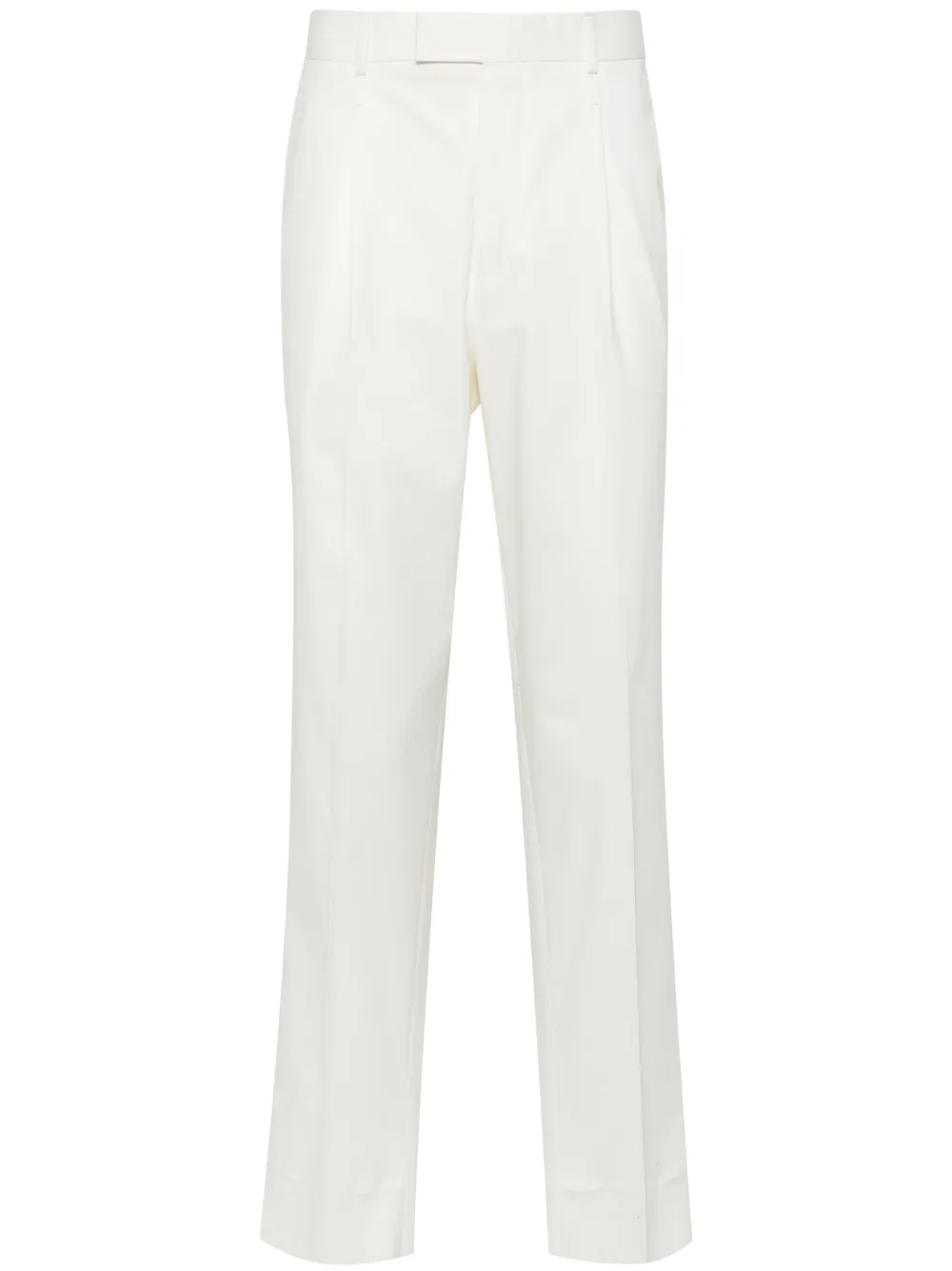 

Поплиновые брюки чинос средней посадки Zegna, белый