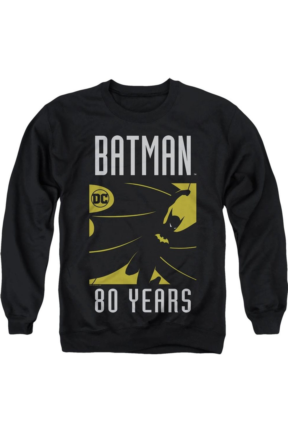 

Толстовка Batman Silhouette для взрослых с круглым вырезом Gildan, черный