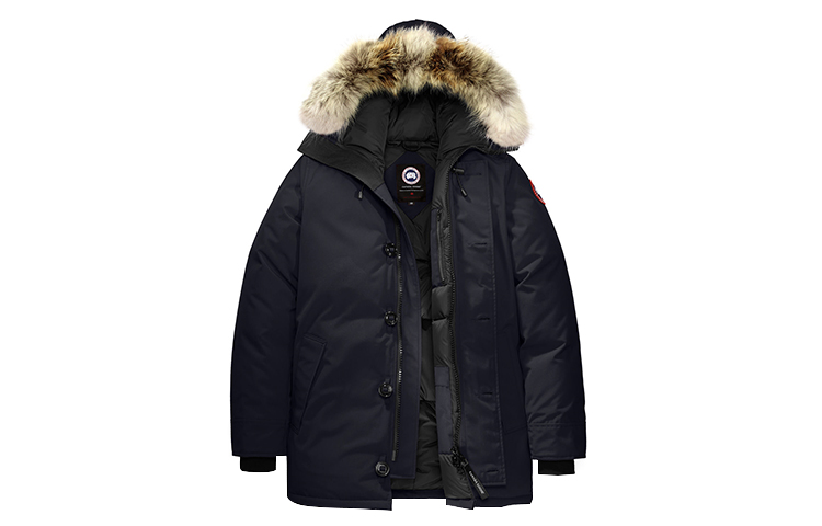 

Мужской пуховик Canada Goose, темно-синий