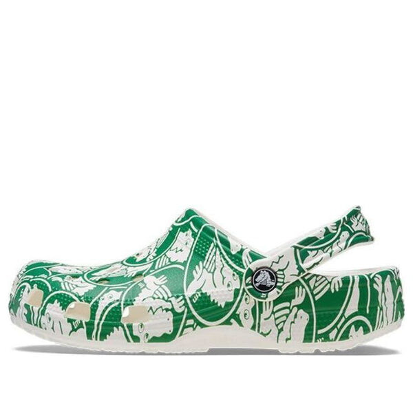 

Кроссовки classic duke print clogs 'green' Crocs, зеленый