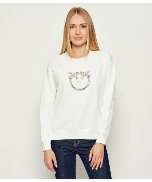 

Толстовка Нелли Regular fit Pinko, белый