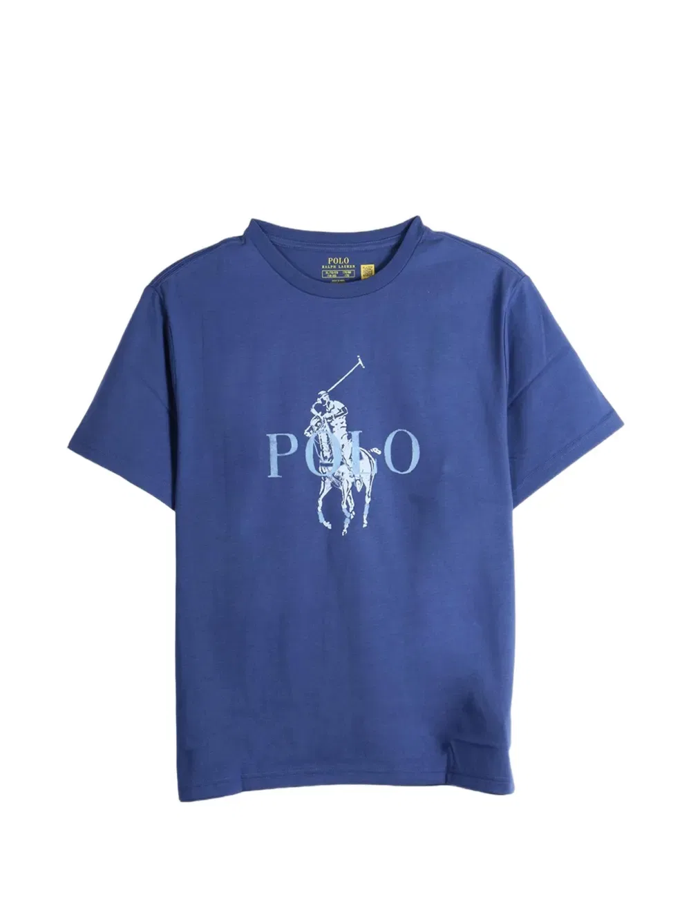 Футболка с логотипом Big Pony Polo Ralph Lauren Kids, синий