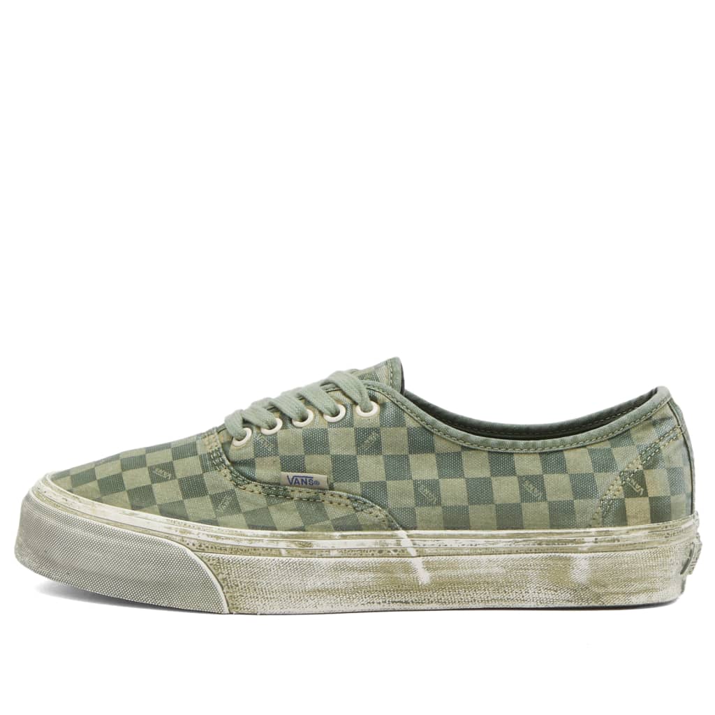 

Кроссовки Lx authentic reissue 44 Vans, цвет dip dye checkerboard twist of lime