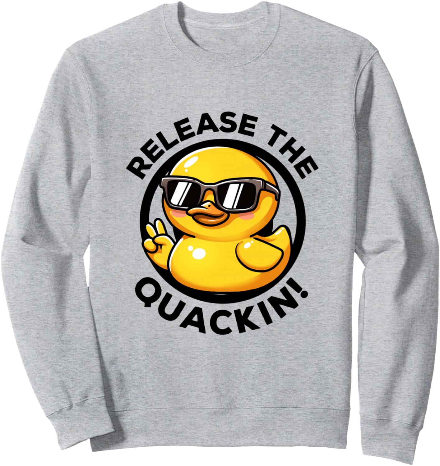 

Забавная желтая толстовка с изображением утки Release The Quackin Cute Rubber Duck Ducky Lover