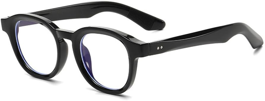 

Овальные солнцезащитные очки для женщин в стиле ретро с заклепками, прозрачные с градиентом, защита от УФ-излучения UV400, модные солнцезащитные очки для мужчин TKKTLLT, Black Clear