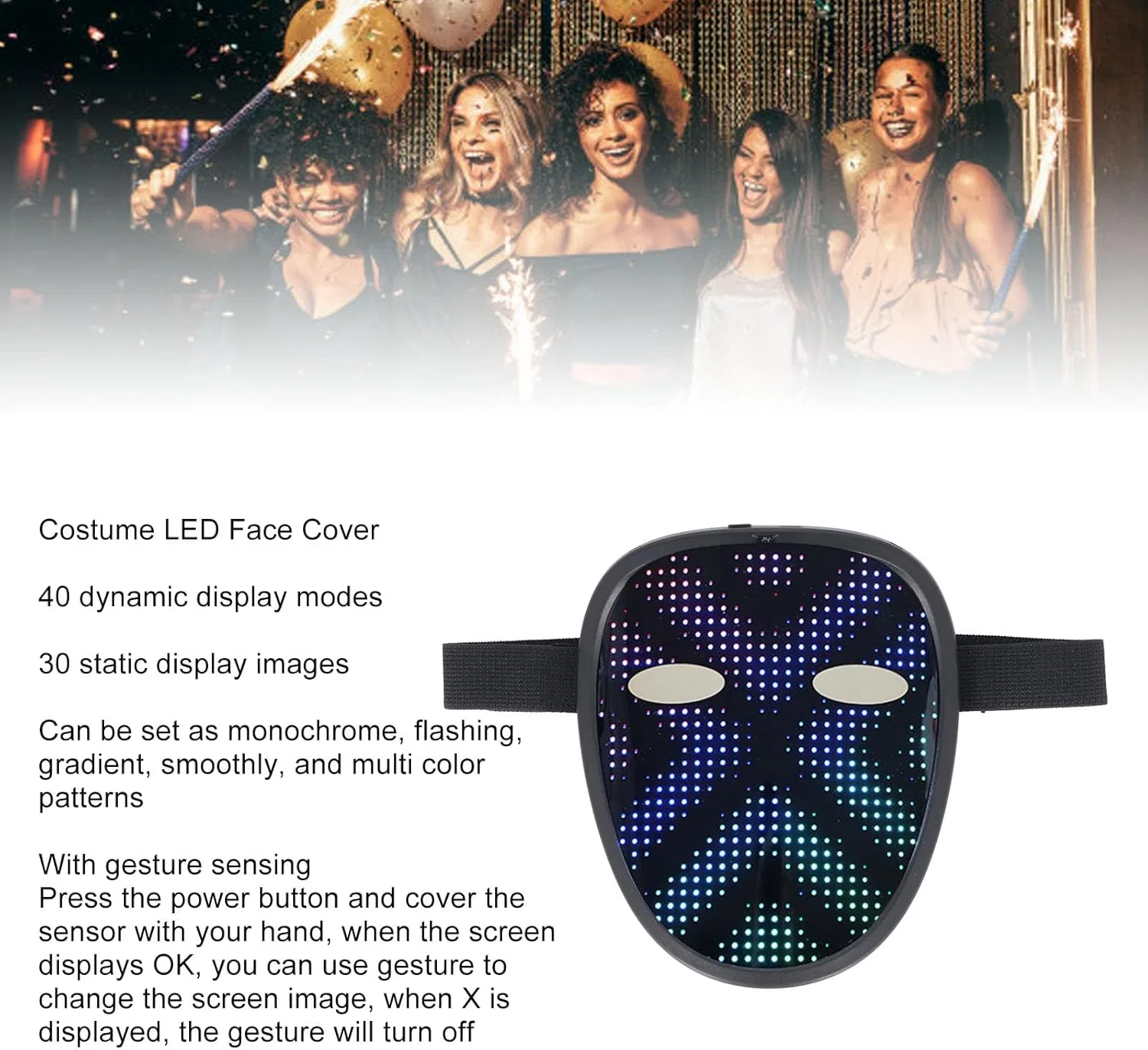 Маска для лица PerGar — LED Gesture Sensing бренда — фото 4