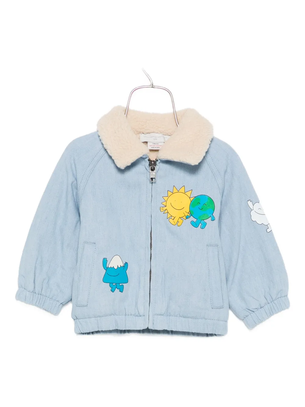 

Джинсовая куртка с нашивкой Stella McCartney Kids, синий